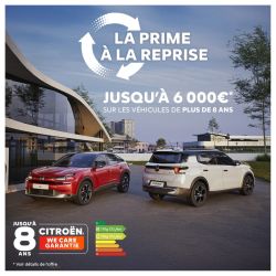 PRIME À LA REPRISE — JUSQU'À 6 000 €