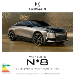 WEEK-END DS N°8 VENDREDI 13 AU DIMANCHE 15 MARS