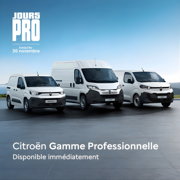 Les Jours Pro Citroën sont lancés jusqu’au 30 novembre 