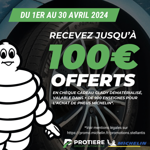 Offres sur tous les pneus Michelin 