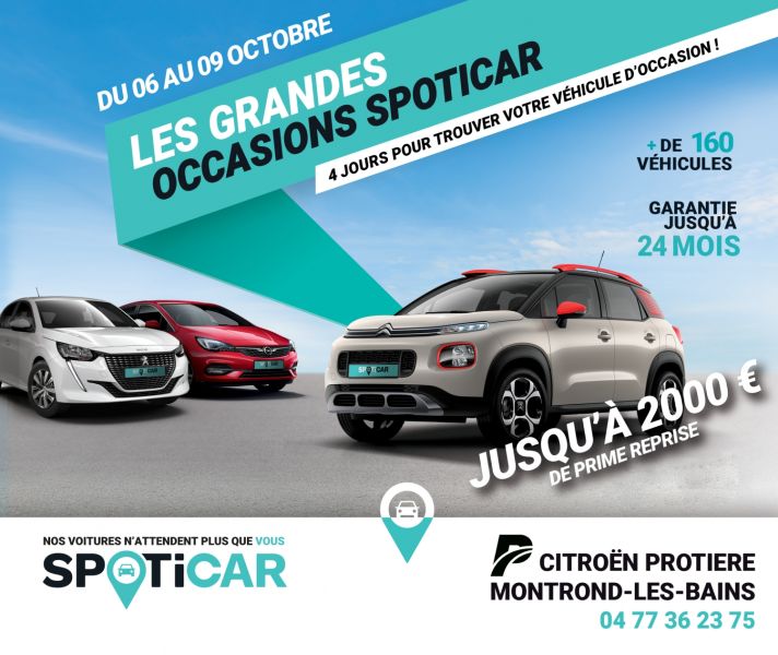 C'EST LES GRANDES OCCASIONS CHEZ SPOTICAR MONTROND LES BAINS !