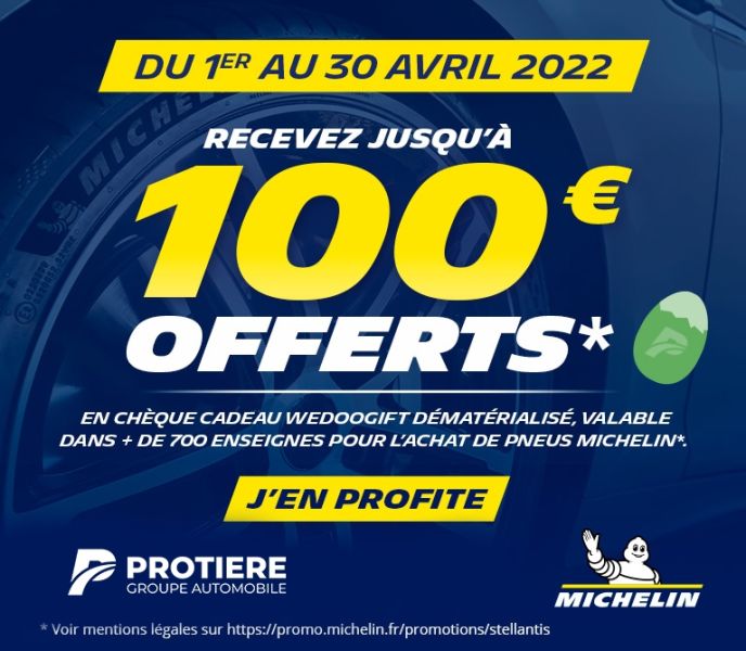 OFFRE PROMOTIONNELLE MICHELIN DU 1er AU 30 AVRIL 2022