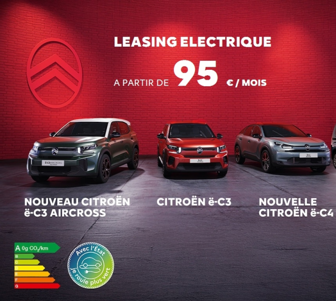 LEASING ELECTRIQUE 2025 : Ne passez pas à côté une 2ème fois !