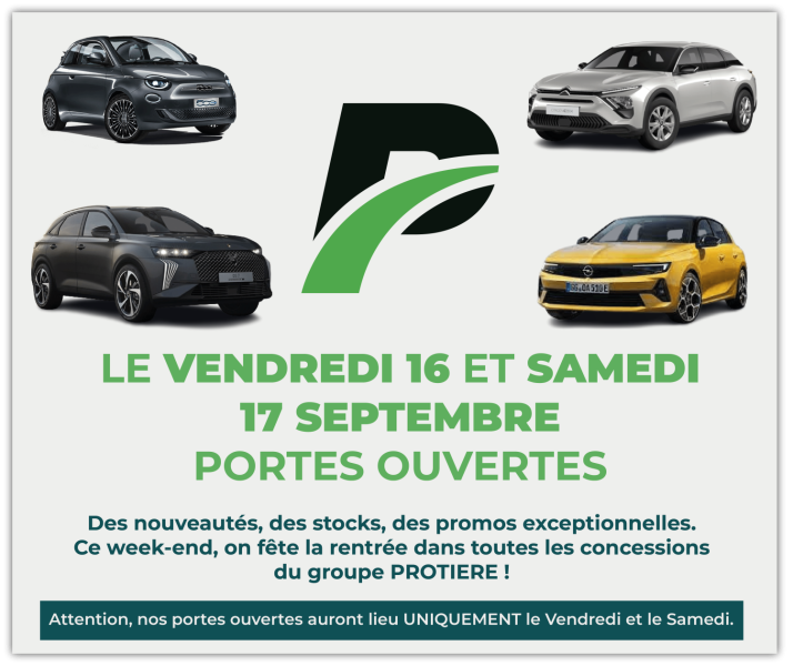 PORTES OUVERTES VENDREDI 16 ET SAMEDI 17 SEPTEMBRE 2022